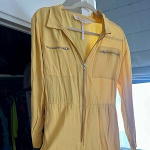 Yellow long sleeve romper